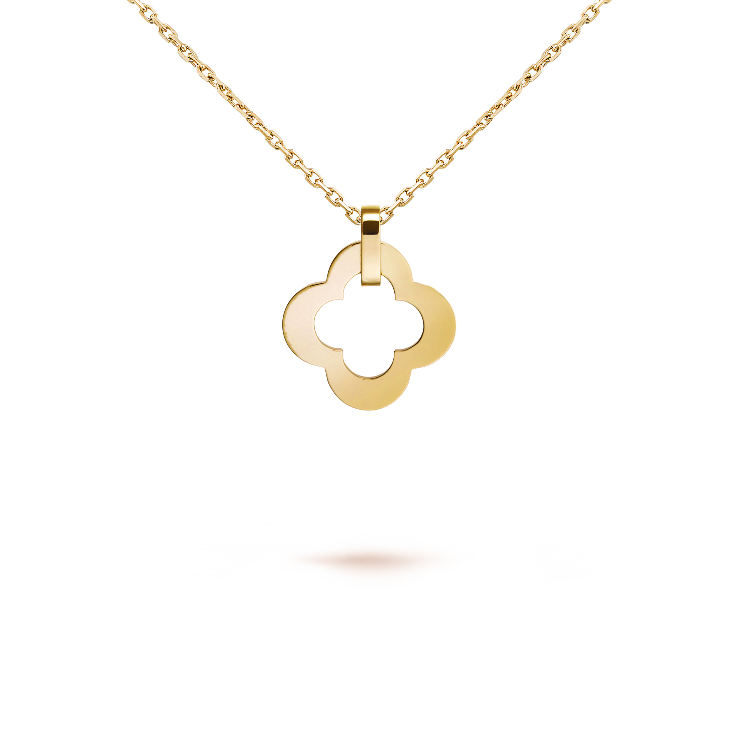 VAN CLEEF ARPELS BYZANTINE ALHAMBRA PENDANT - YELLOW GOLD VCARD38900 VAN CLEEF ARPELS BYZANTINE ALHAMBRA PENDANT - YELLOW GOLD VCARD38900